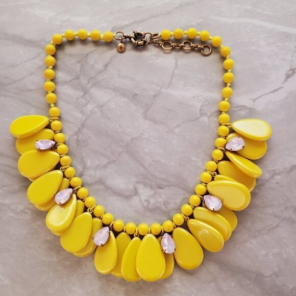 J. Crew Jewelry - ✨🌞 J.Crew Bright Iridescent Rhinestones Crystals Teardrop Enamel Statement 🌞✨